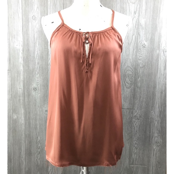 Vince Tops - Vince Pink Silk Blend Tank Top C089🌸